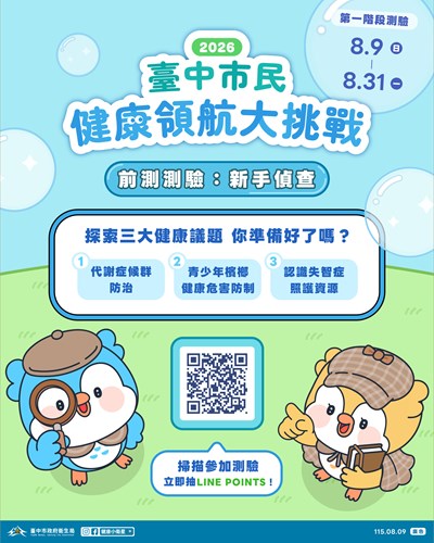 2026臺中市民健康領航大挑戰